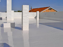 PU-Beschichtung auf Terrasse