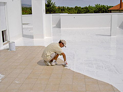 PU-Beschichtung auf Terrasse