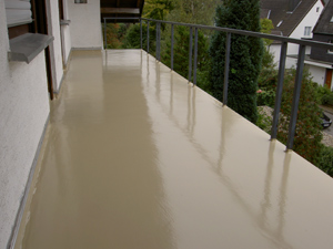 PU-Beschichtung auf Terrasse PU-Beschichtung auf Terrasse